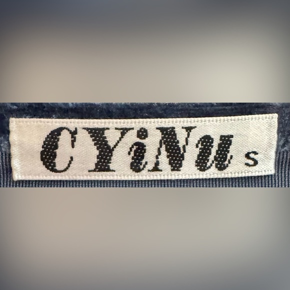 NWOT Velvet Long Sleeve Dress in Blue - Picture 4 of 5